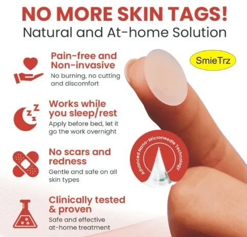 Say Goodbye to Skin Tags – Painless Patch with Quick Results at Home ( BUY 1 GET 1 FREE )