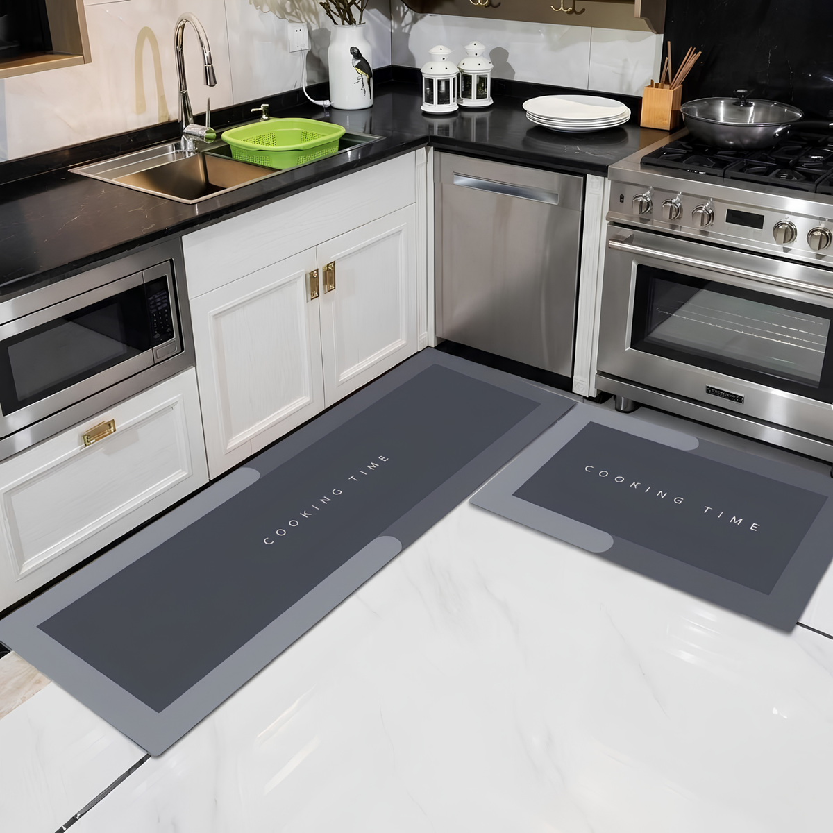TrandChoice Premium Rubber Kitchen Mat – Anti-Slip, Anti-Skid Floor Mat for Kitchen & Home
