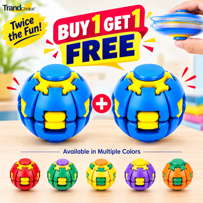 Magic Spinning Fidget Ball Toy | 360° Spinning Sensory Toy for Kids & Adults | Multicolor | Buy 1 Get 1 Free