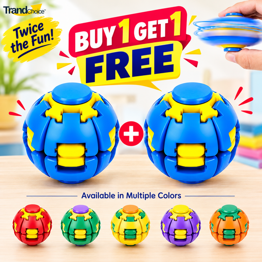 Magic Spinning Fidget Ball Toy | 360° Spinning Sensory Toy for Kids & Adults | Multicolor | Buy 1 Get 1 Free