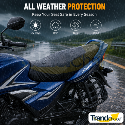 Waterproof Motorcycle Seat Cover – Universal Elastic Fit Bike Seat Protector