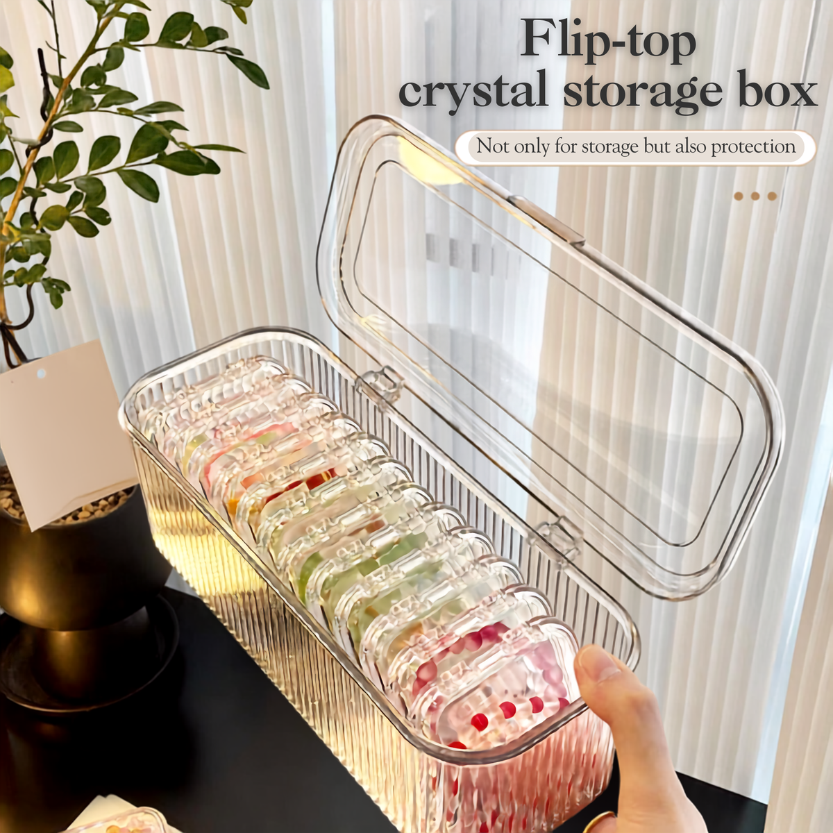 TrandChoice 10 in 1 Jewellery Organizer Box | Transparent Acrylic Jewelry Storage Box with 10 Mini Boxes