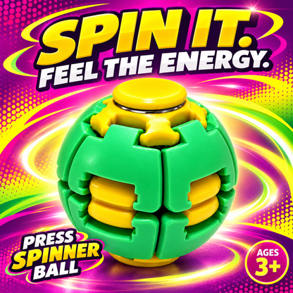 Magic Spinning Fidget Ball Toy | 360° Spinning Sensory Toy for Kids & Adults | Multicolor | Buy 1 Get 1 Free