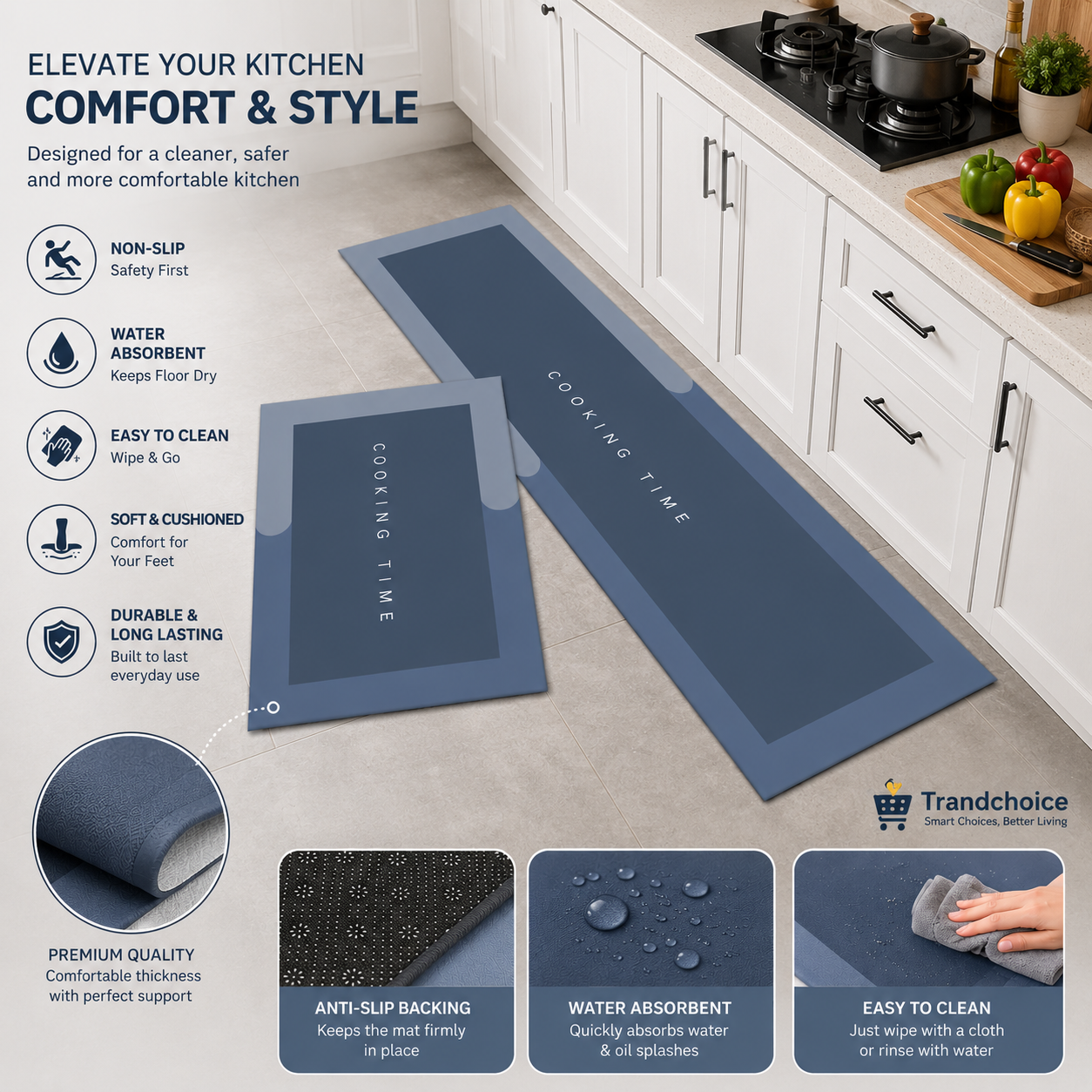 Anti-Slip Kitchen Mat