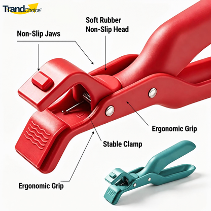 Multi-Purpose Silicone Non-Slip Heat Insulation Anti-Scald Clamp PACK OF 2
