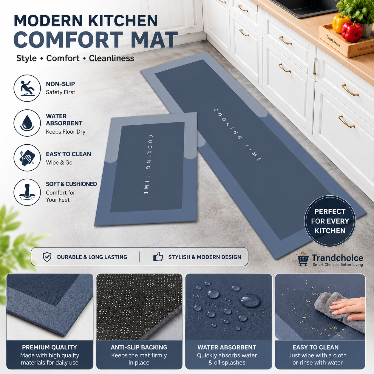 Anti-Slip Kitchen Mat