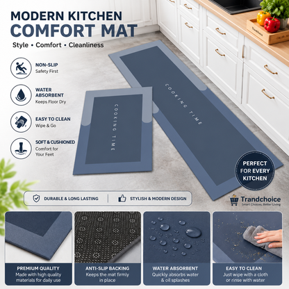 TrandChoice Premium Rubber Kitchen Mat – Anti-Slip, Anti-Skid Floor Mat for Kitchen & Home