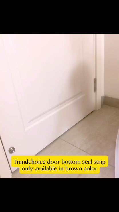 TPE Door Bottom Seal Strip | Self Adhesive Door Gap Guard, Draft Stopper, Dust & Insect Protection Strip (PACK OF 3)